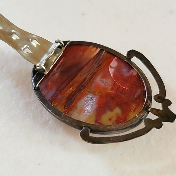 Vintage Sterling Gemstone Shoe Clip - Picture 4 of 6
